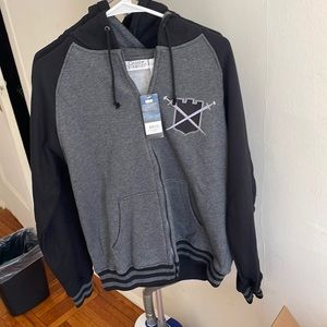 2 official HBO'S Game of Thrones GOT Nights Watch Zip Front Adult Hoodie Jackets